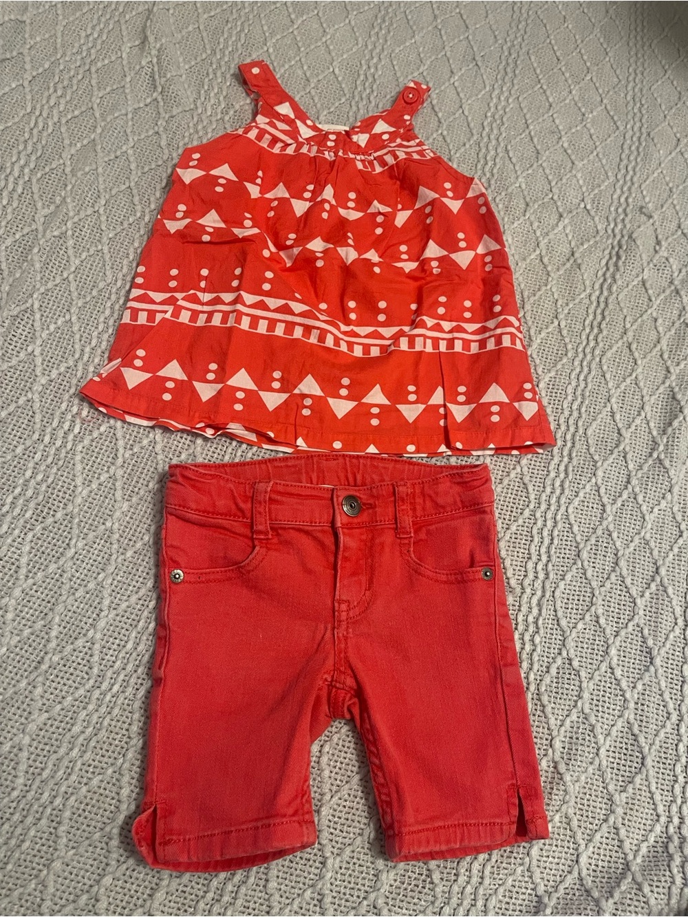 Crazy 8 Bright Coral Girls' Skirt